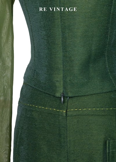 套裝上衣 - 森之呼吸。雙色拼接上衣10