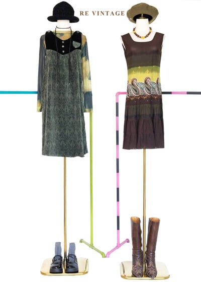 金色故事 - 黃昏的河舊城的巷口洋裝2