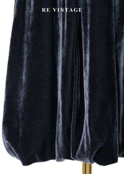 緞面大蝴蝶結絨布泡泡迷你洋裝6