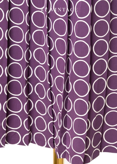 Purple Polka dots 百褶美裙（27-30"）10