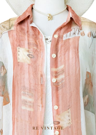 午後藝廊莫內色調透膚襯衫3