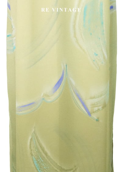 莫內花園的羽毛風筆藝術噴彩長裙（27"）4