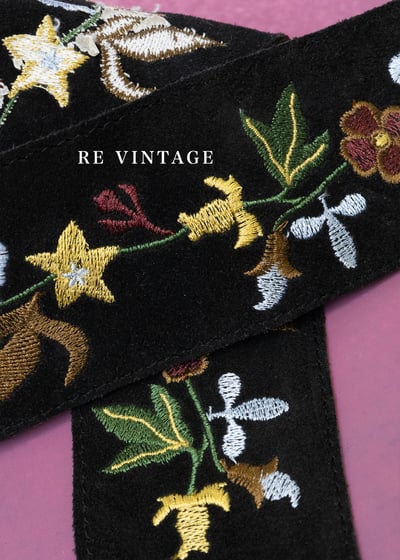 異國花園麂皮流蘇腰帶3