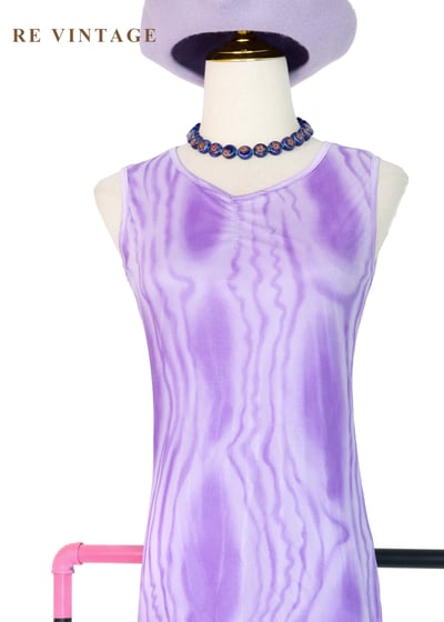 紫霧波紋光影層次網紗洋裝3