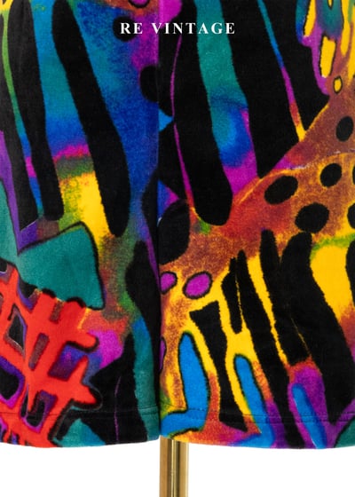 Neon Beats 潑墨狂想絨布短褲（27"）4