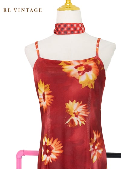 烈日向日葵細肩帶洋裝3