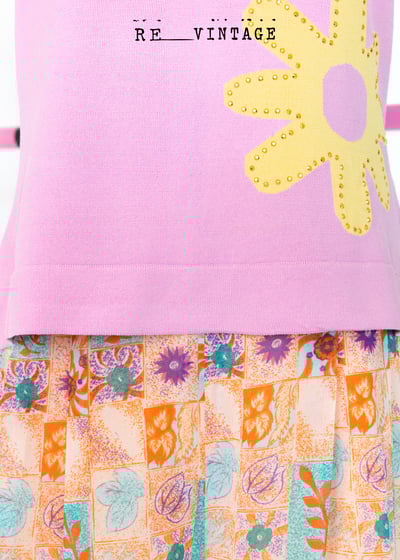 你是小花三朵小花薄款針織上衣11