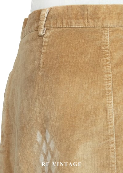 暖陽太妃糖流光格影燈芯絨及膝裙（29"）9