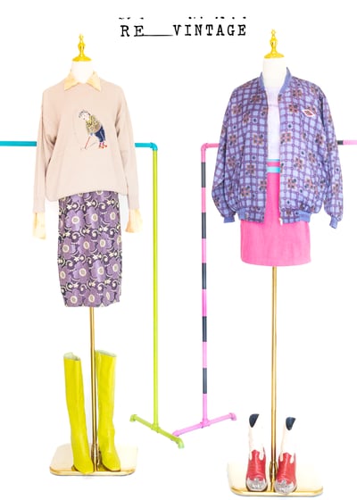 葡萄紫格紋版型一百分夾克外套2