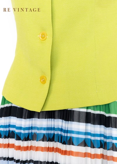 草綠色小格紋氣質背心7