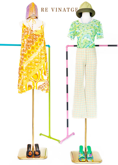 『歐洲寶物- 希臘製』青蘋果綠流線點點透膚網紗上衣2