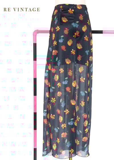 鮮明奪目繁花長裙（28"）8