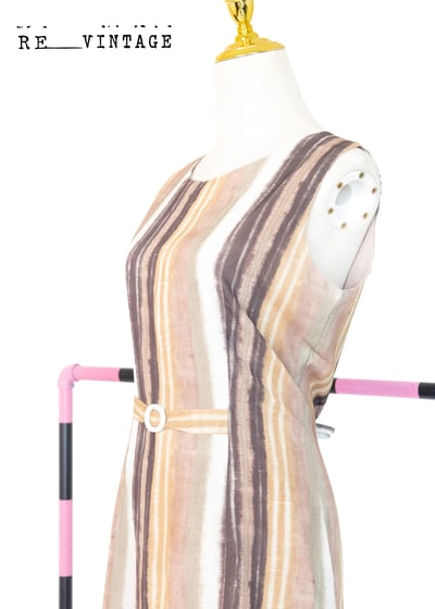 抹茶美拉德線條長洋裝5