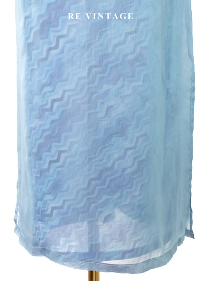 透明水紋霧藍長裙（27-29"）4