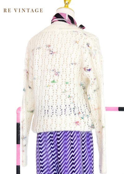 彩虹here and there 可愛白色毛衣6