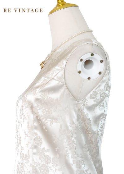 Champagne flower 緞面迷你洋裝8