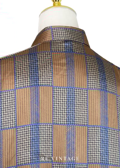 『紐約寶物』New York 摩登女子緞面格紋襯衫8