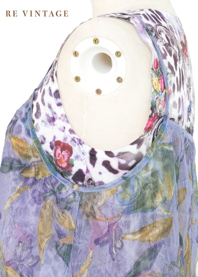 Orchid Bloom 透膚壓皺網紗細肩長洋裝8