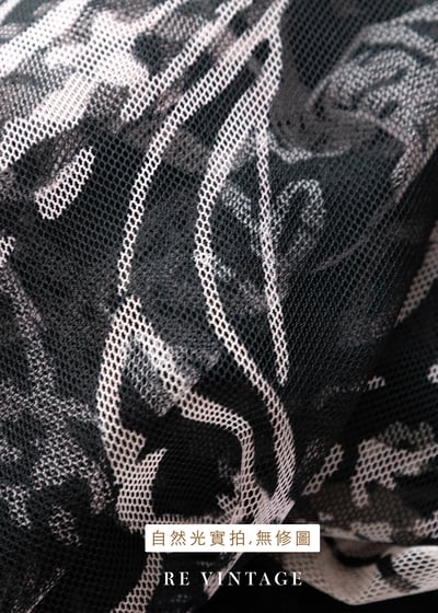 粉紅佳人與花朵黑色透膚洋裝13