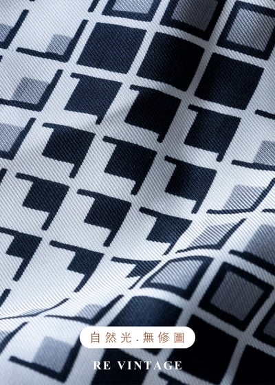 黑白像素幾何靜默洋裝16