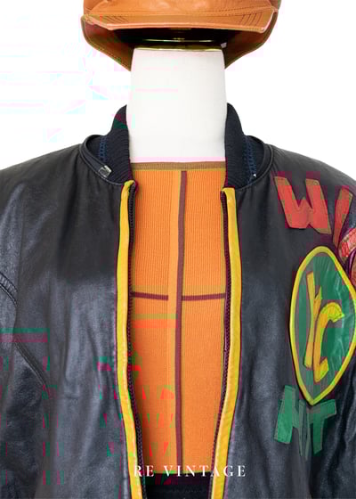 Homerun帥氣の皮革背心 （羊皮）3