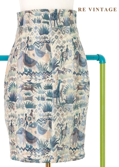 行走的森林部落地毯壁畫高腰短裙（25"）7