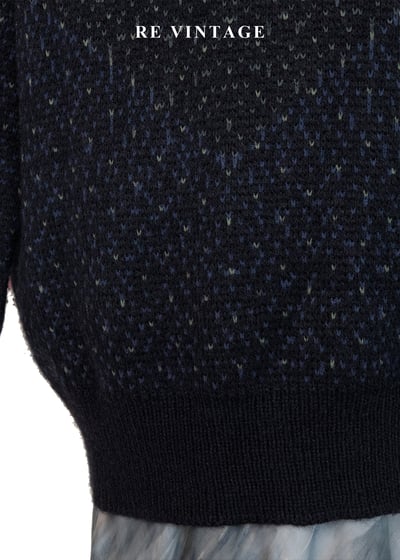 冰晶圖騰灰藍色針織毛衣8