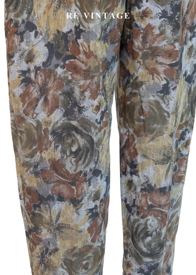 復古高腰油花濾鏡長褲（26"）10