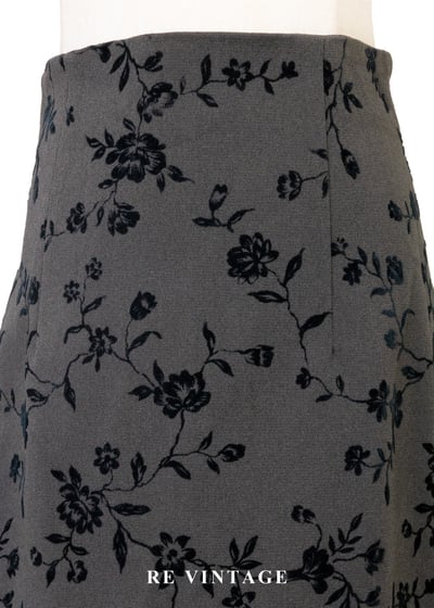 柔霧花園枝葉藤蔓短裙（26"）3