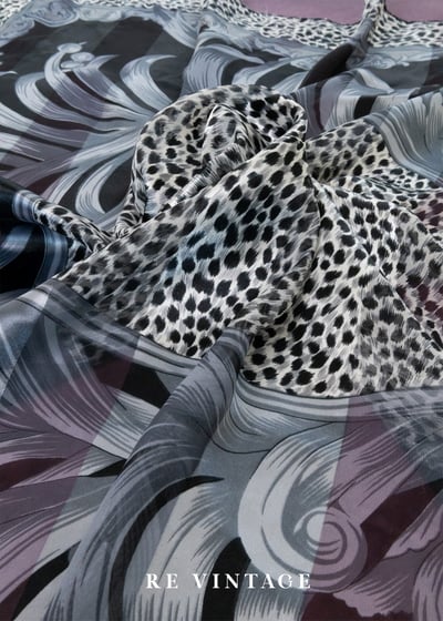 戲劇弧線夜行獸紋絲巾3