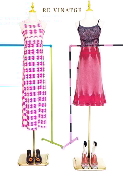 亮粉 Fortune cookie 彈性長版洋裝3