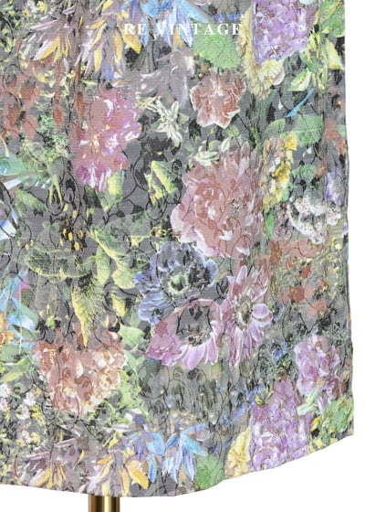 優雅紫色廢墟的玫瑰及膝裙（23-30"）9