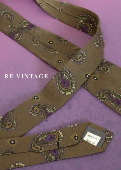 棕綠色變型蟲蟲領帶7