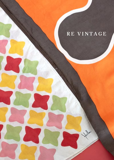 星星糖果棉質絲巾9