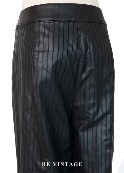 黑皮線條筆直輪廓長褲（31"）9