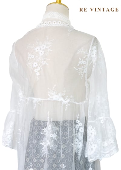 風的形狀。雲的呼吸蕾絲長版罩衫13