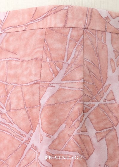 粉紅爆裂紋路雪紡長裙（24.5"）7