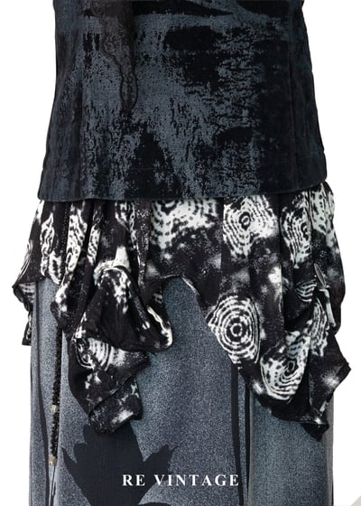 殘影美學丹寧與絨布結合上衣5