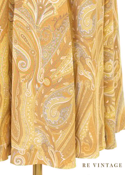 Butter Yellow 復古印花裙(24-25")5