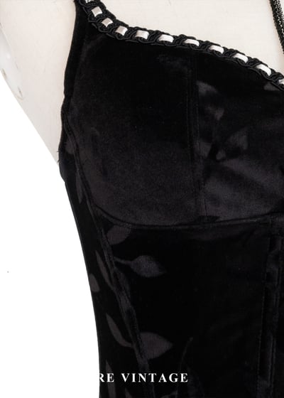 Midnight Petal Corset 黑絨馬甲背心7