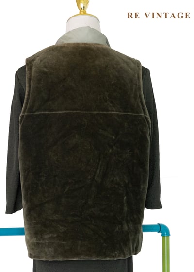 綠精靈絨布尼龍雙面穿背心9