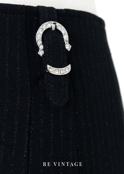 質感單品 - 小鑽馬蹄扣線條西裝褲（27"）8