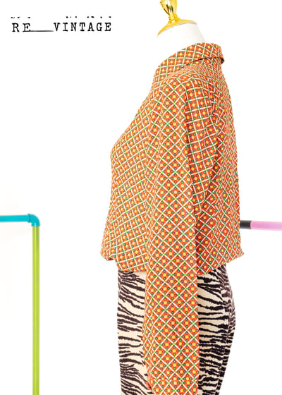 五號骰子橘紅色長袖襯衫5