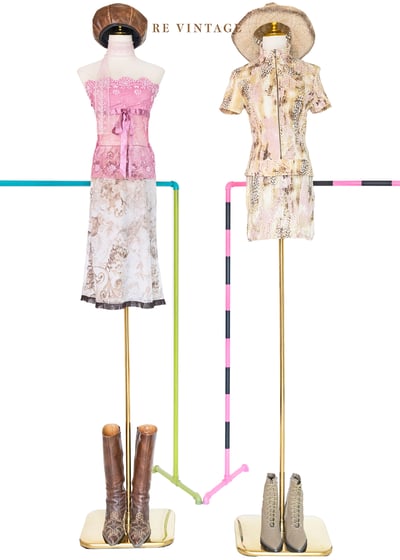 套裝短裙 - 日落柔粉豹影短裙（26-27"）2