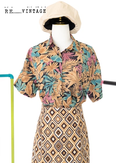 復古的咖啡糖小菱格短裙7