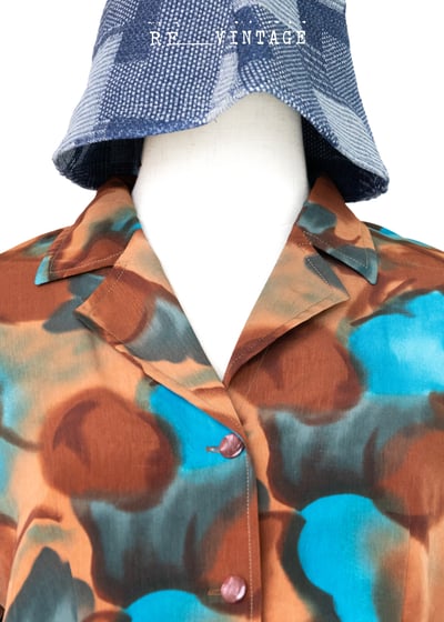 Rusty 藍綠色撞色襯衫3