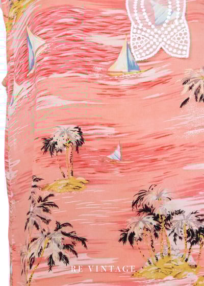 粉紅熱帶渡假風洋裝6