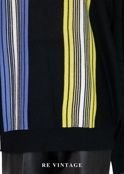 電波對決雙色直條紋針織上衣4