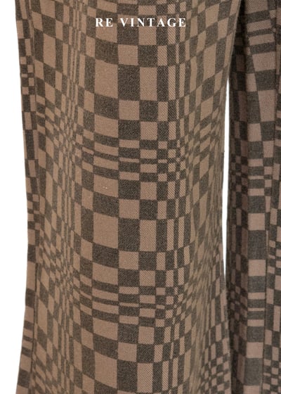 率性的復古棋盤格美褲（28"）12