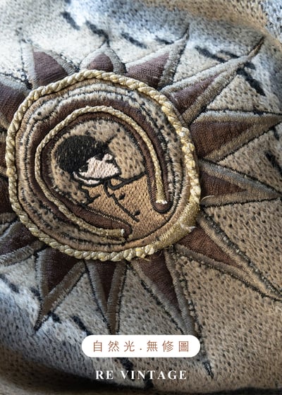 荒漠預言家 - 塔羅星相刺繡圖騰針織毛衣13